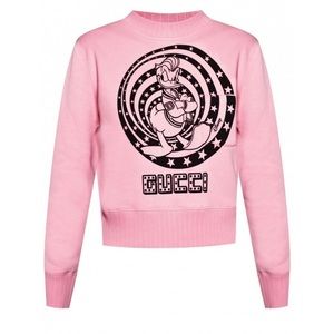 NWT Gucci x Disney Donald Duck pink sweatshirt